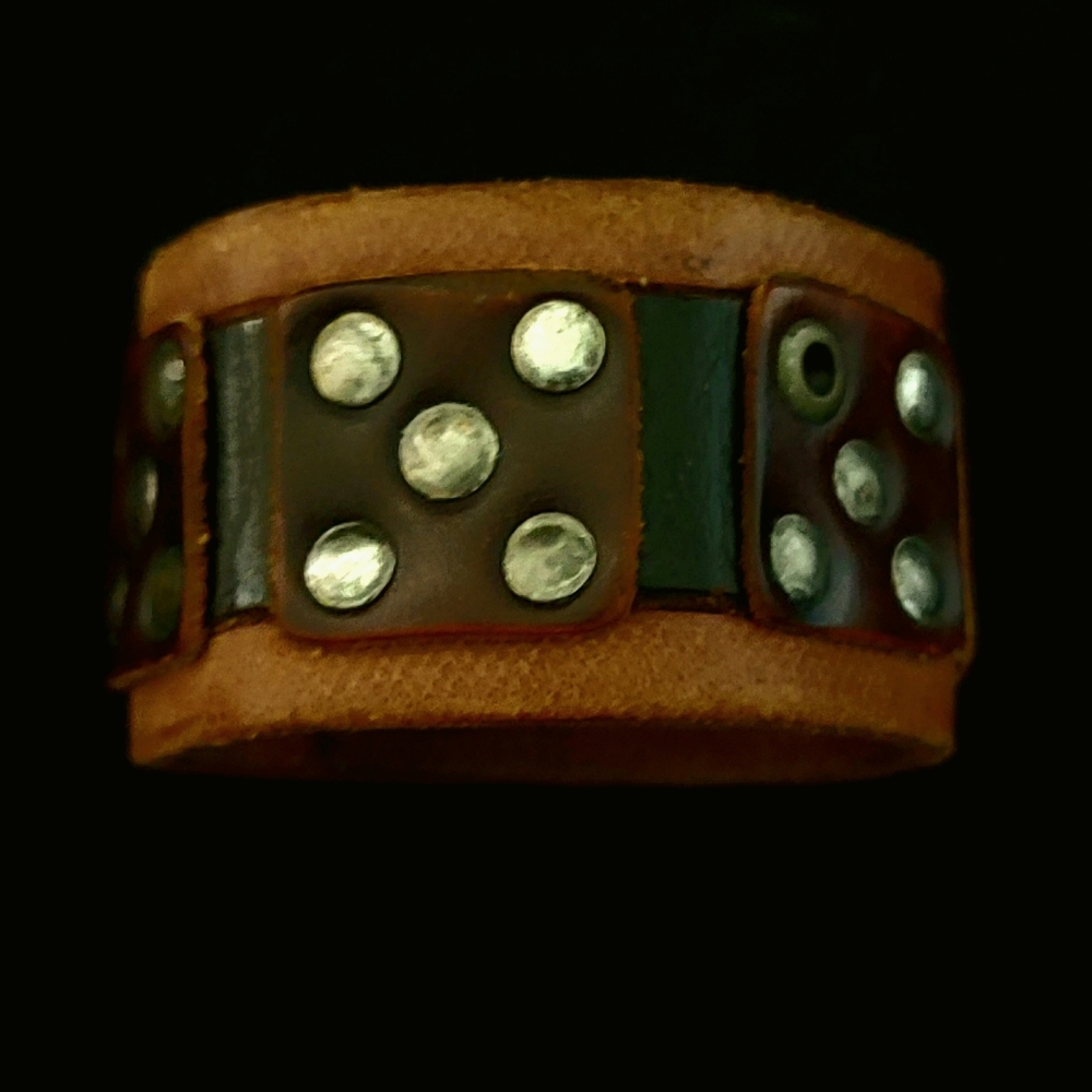 Studded Leather Bracelet